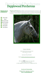 Mobile Screenshot of dapplewoodpercherons.com