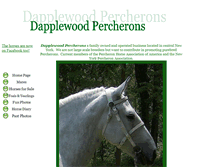 Tablet Screenshot of dapplewoodpercherons.com